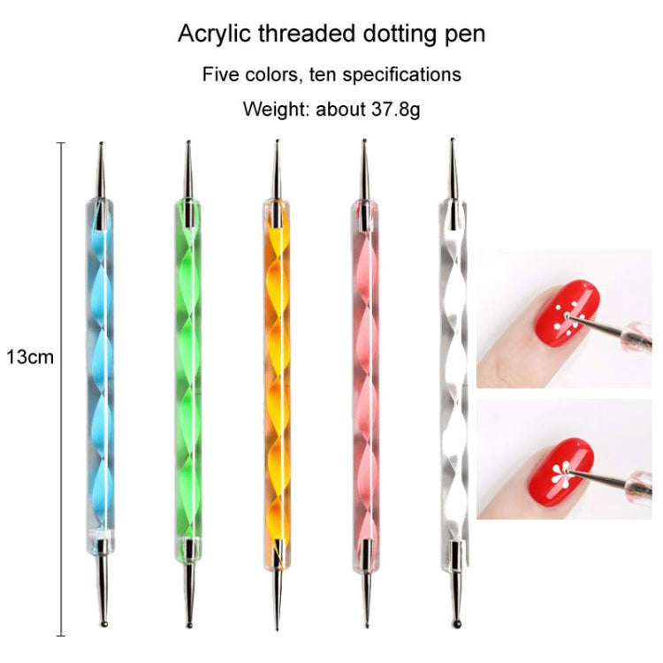 Nail Art Tools Set Nail Painting Pen Dotting Pen Filing Strip Rhinestone Butterfly Sequin Jewelry...