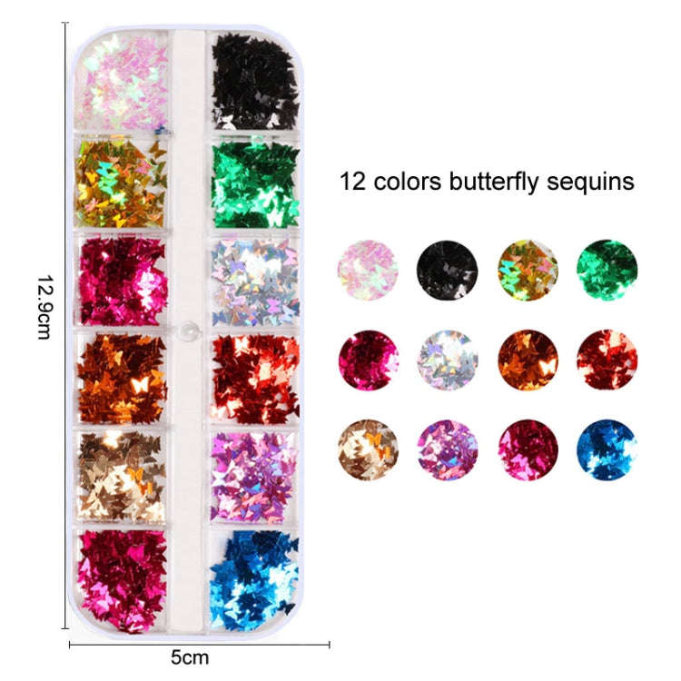 Nail Art Tools Set Nail Painting Pen Dotting Pen Filing Strip Rhinestone Butterfly Sequin Jewelry...