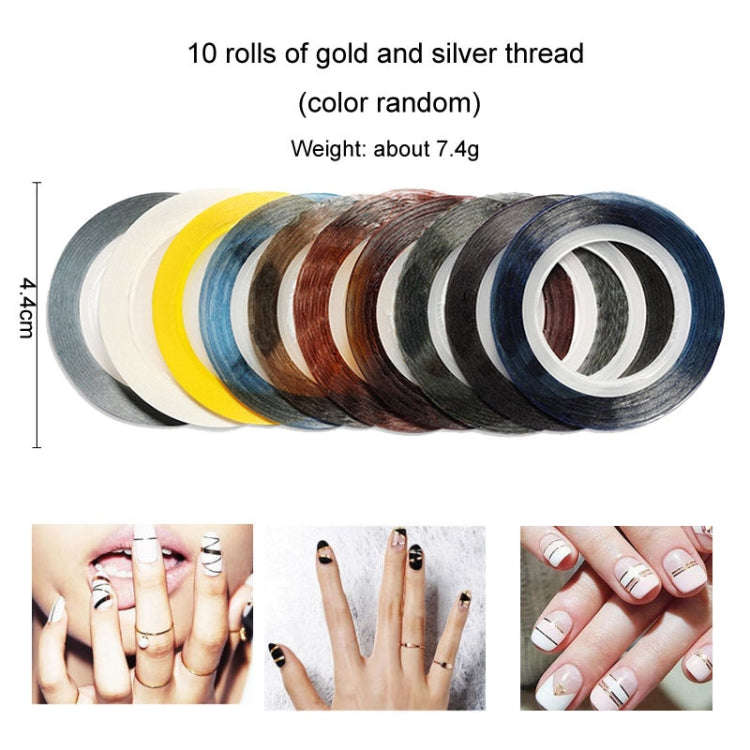 Nail Art Tools Set Nail Painting Pen Dotting Pen Filing Strip Rhinestone Butterfly Sequin Jewelry...