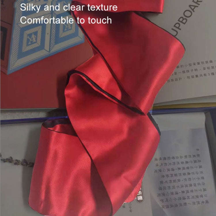 Ribbon Erotic Eye Mask Bondage Tie Up Toys(Wine Red)