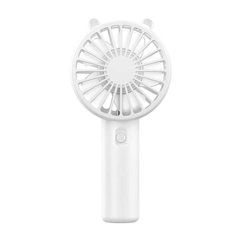 Mini USB Handheld Fan Rechargeable Portable Desktop Phone Holder(White)