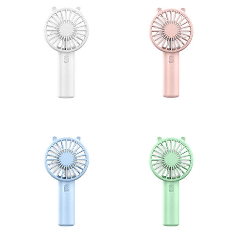 Mini USB Handheld Fan Rechargeable Portable Desktop Phone Holder(Green)