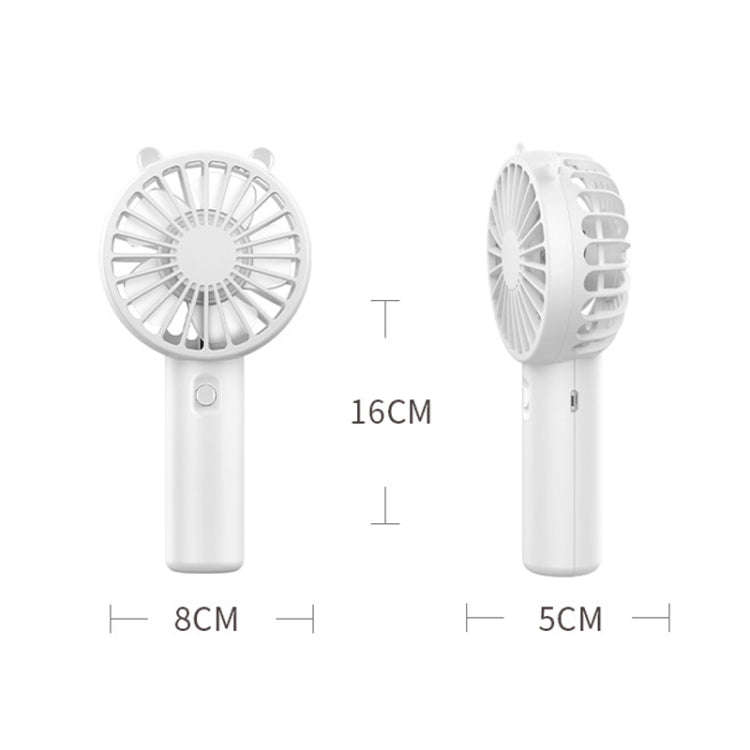 Mini USB Handheld Fan Rechargeable Portable Desktop Phone Holder(Green)