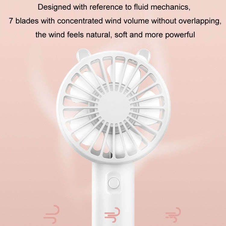 Mini USB Handheld Fan Rechargeable Portable Desktop Phone Holder(Green)