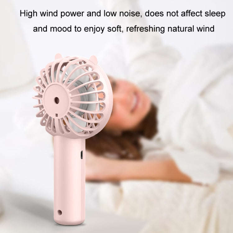 Mini USB Handheld Fan Rechargeable Portable Desktop Phone Holder(Green)