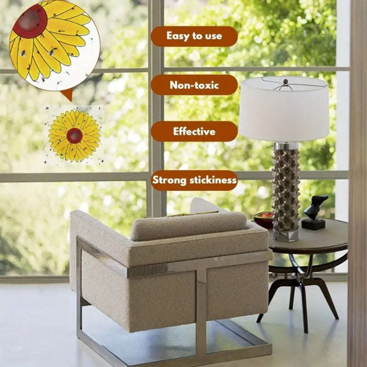 3pcs Fly Stickers Window Traps Insecticide Paper Sticky Insect Traps