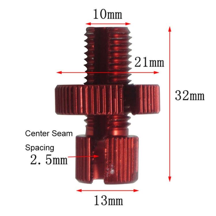 Motorcycle Electric Vehicle Front And Rear Pump Brakes Adjustment Screw(Red)