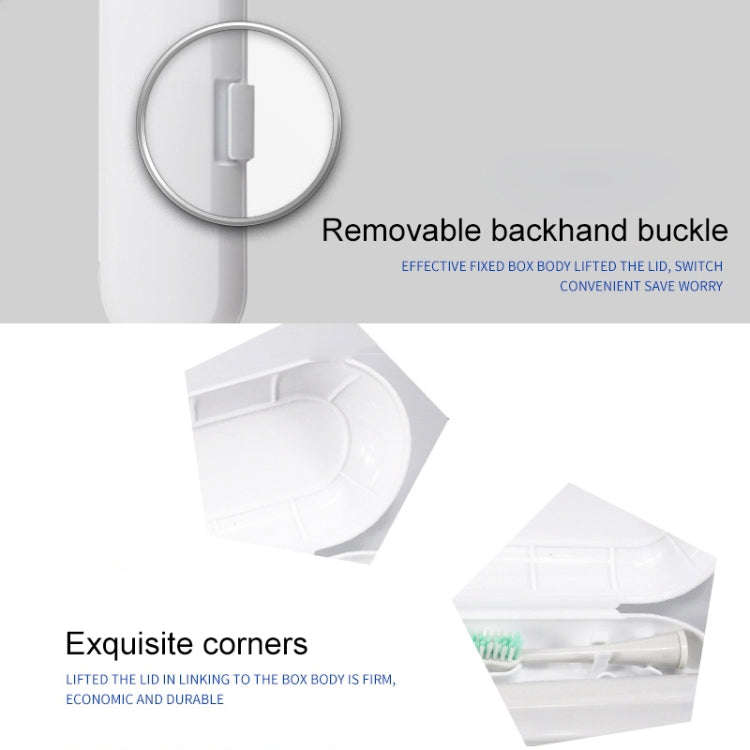 3 PCS Universal Sonic Electric Toothbrush Travel Portable Storage Box(Blue)