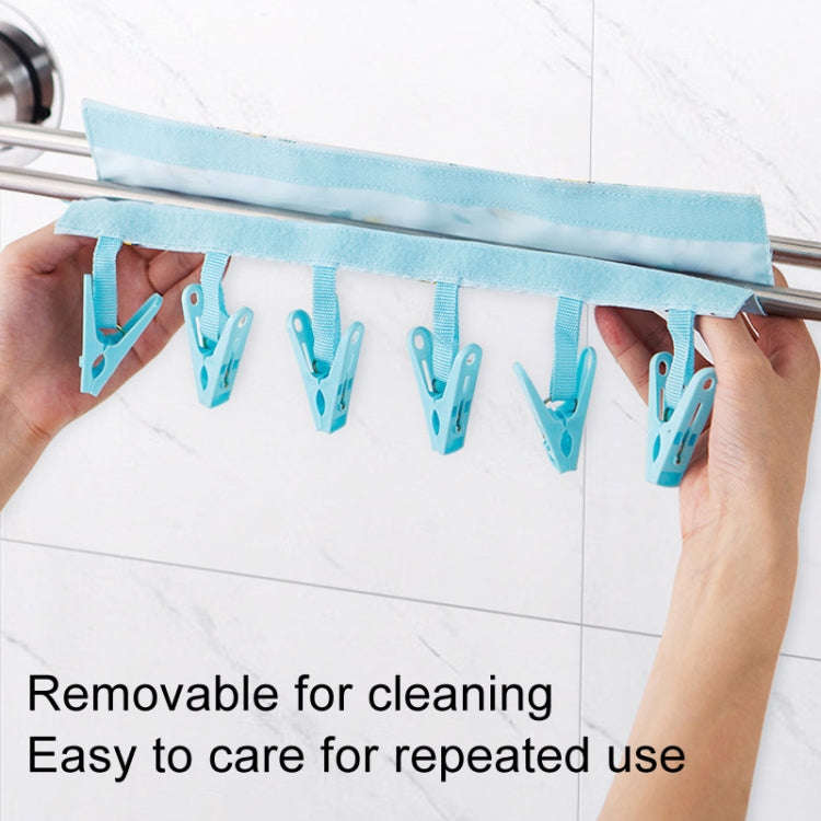 Multi Clip Portable Fabric Clothes Hanger Multifunctional Folding Fabric Clothes Clip Hangers, Co...