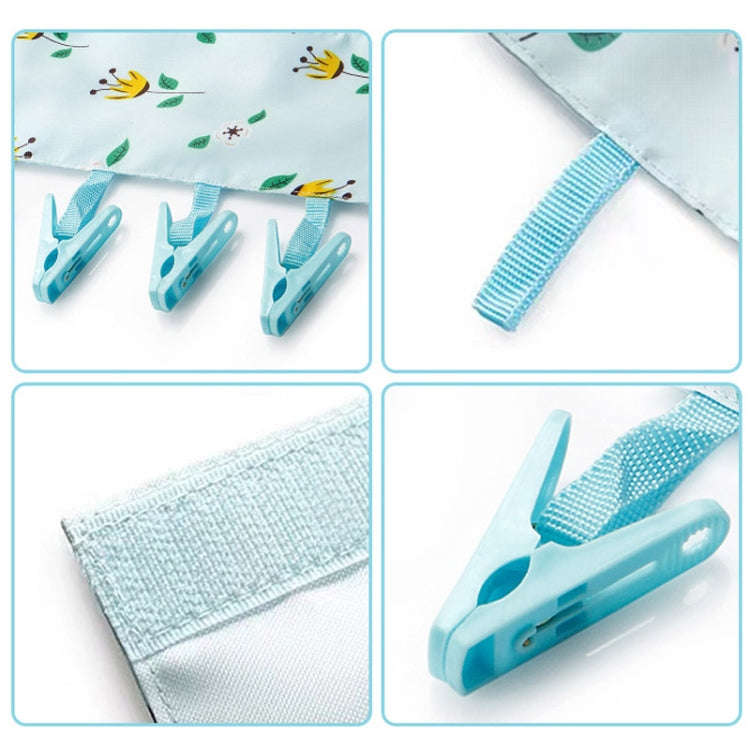 Multi Clip Portable Fabric Clothes Hanger Multifunctional Folding Fabric Clothes Clip Hangers, Co...