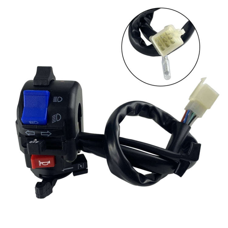 For QJ Storm Taizi 150 Motorcycle Left And Right Handlebar Switch Assembly(Silver)