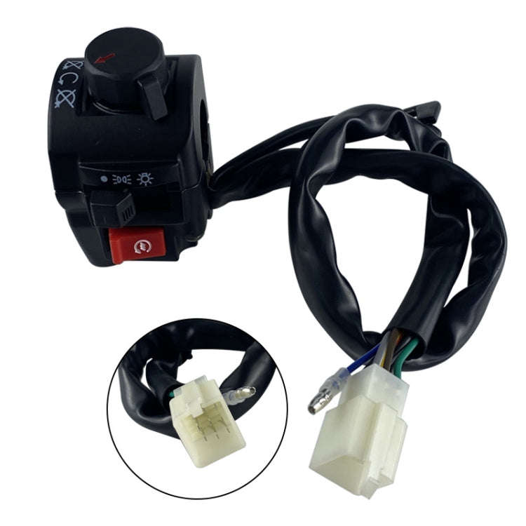 For QJ Storm Taizi 150 Motorcycle Left And Right Handlebar Switch Assembly(Silver)