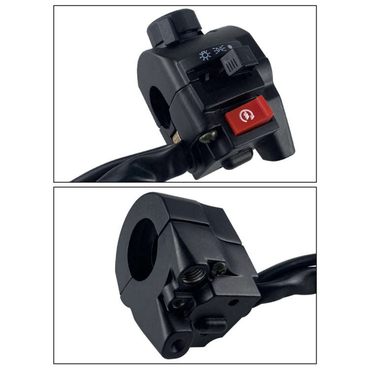 For QJ Storm Taizi 150 Motorcycle Left And Right Handlebar Switch Assembly(Silver)