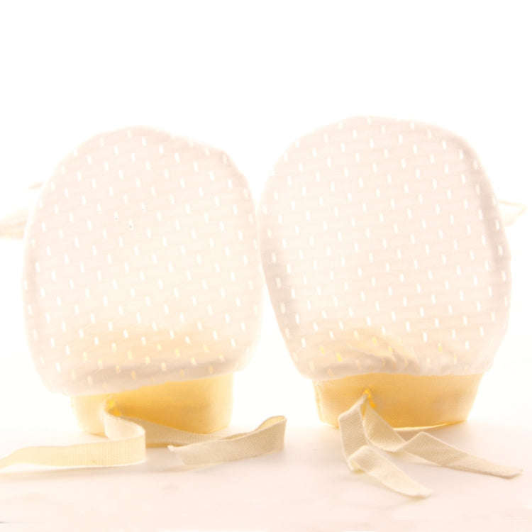 Newborn Baby Anti-Scratching Mesh Mittens Summer Breathable Elastic Lacing Adjustable Gloves, Col...