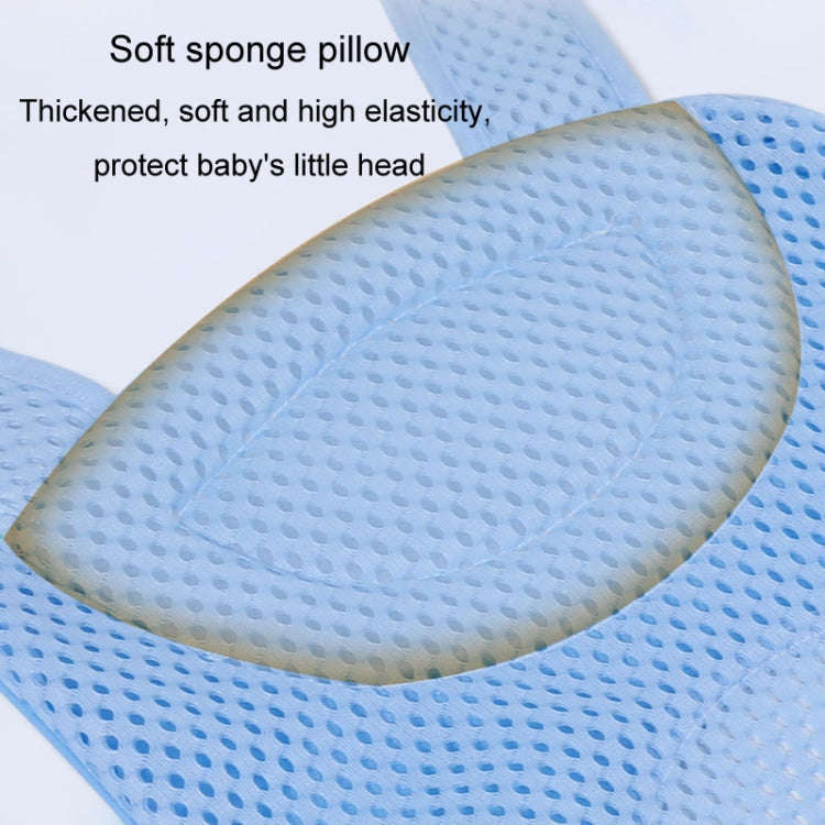 Baby Bath Tub Bathing Support Net Stand Newborn Non-Slip Suspended Shower Mat, Style: 5 Buckle Pink