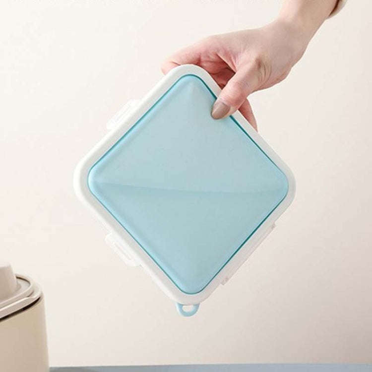 Sandwich Bread Fresh-keeping Storage Box Silicone Portable Take-out Lunch Box(Pink)