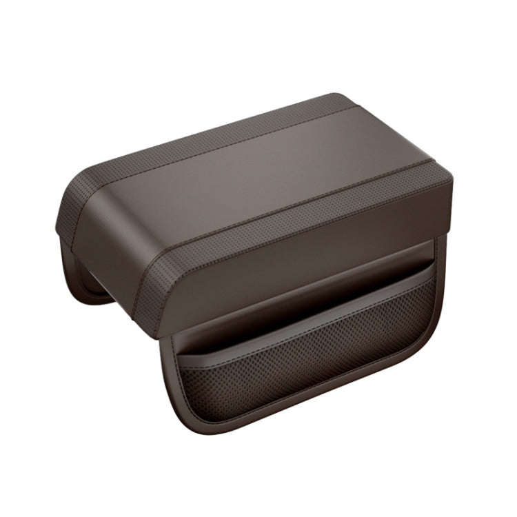 Car Armrest Box Heightening Pad Memory Foam Elbow Support(Dark Brown)