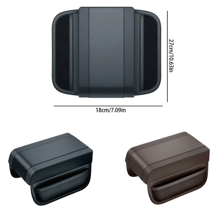 Car Armrest Box Heightening Pad Memory Foam Elbow Support(Black)