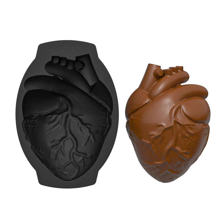 Halloween Heart Mold Baking Silicone Mold(Black)