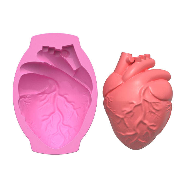 Halloween Heart Mold Baking Silicone Mold(Pink)