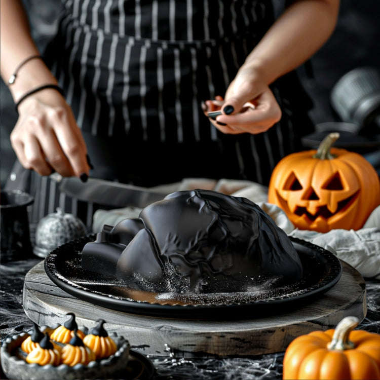 Halloween Heart Mold Baking Silicone Mold(Black)