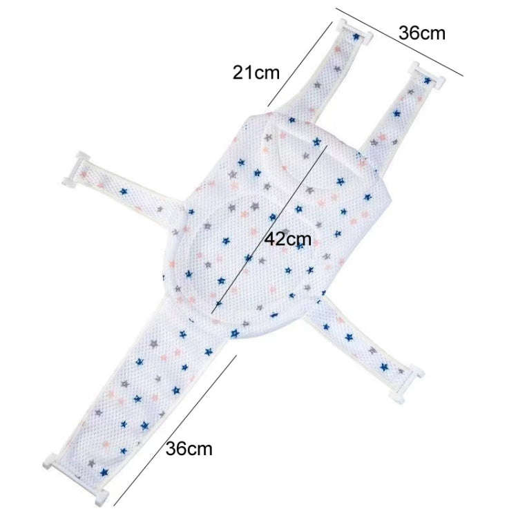Newborn Bath Net Suspension Mat Non-Slip Baby Bath Mat Length Adjustable Bathtub Stand(5 Buckle S...