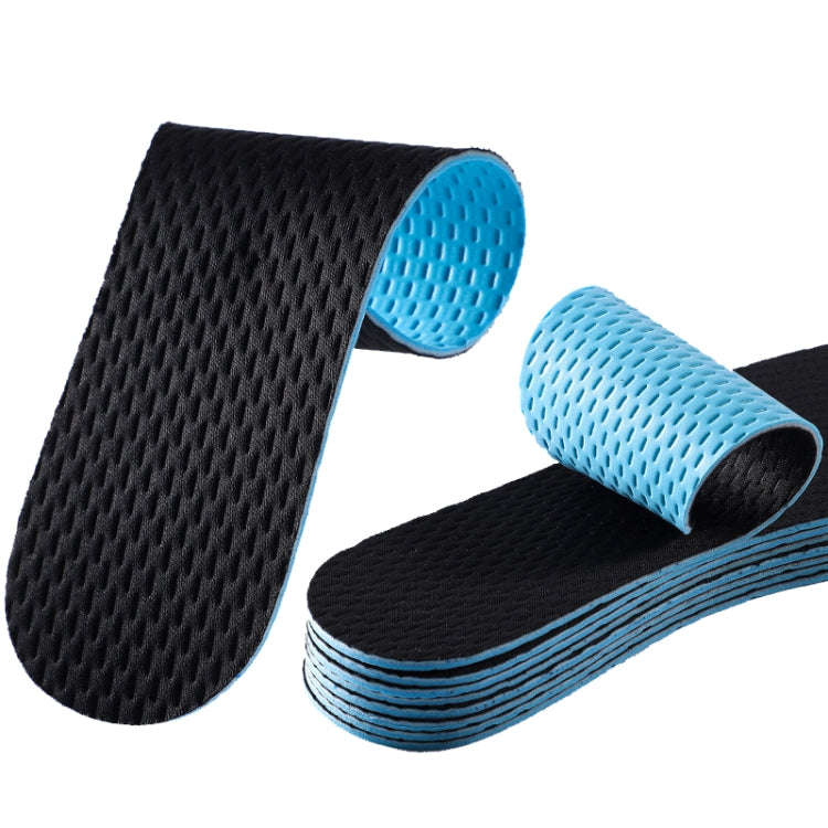 1pair Summer Thin Anti-Odor Sweat Insole Unisex Breathable Soft Shoes Insoles, Size: 41-42(Black)
