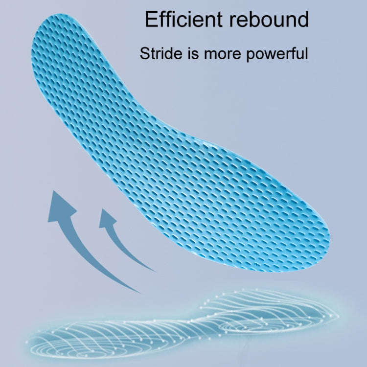 1pair Summer Thin Anti-Odor Sweat Insole Unisex Breathable Soft Shoes Insoles, Size: 45-46(Black)