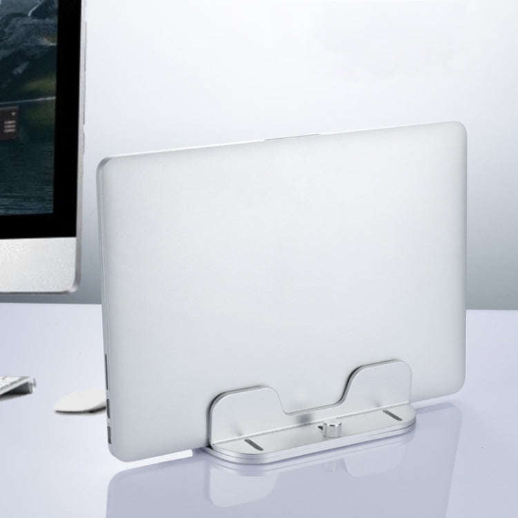 Single Slot Laptop Vertical Storage Stand Aluminum Alloy Adjustable Mobile Phone Tablet Desktop H...