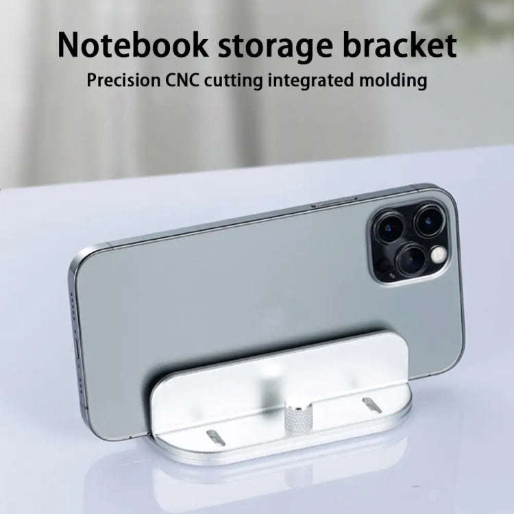 Single Slot Laptop Vertical Storage Stand Aluminum Alloy Adjustable Mobile Phone Tablet Desktop H...