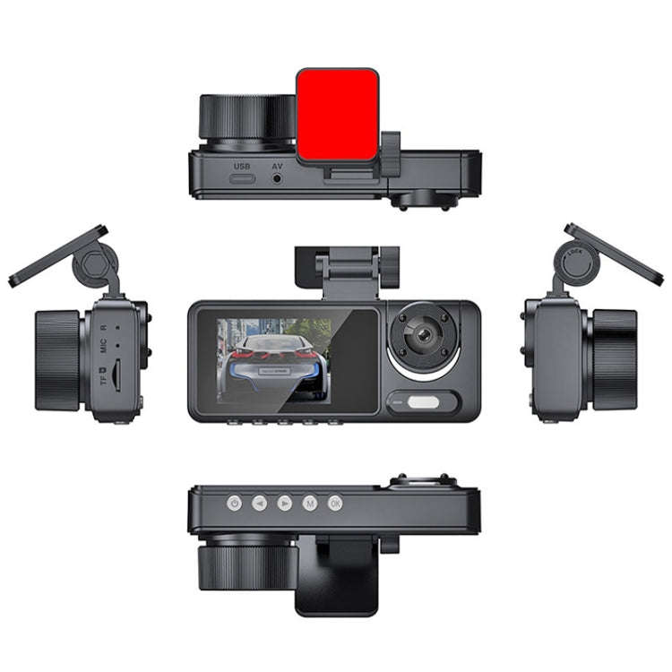 High-Definition Night Vision Driving Recorder, Model: Triple Recording No WIFI