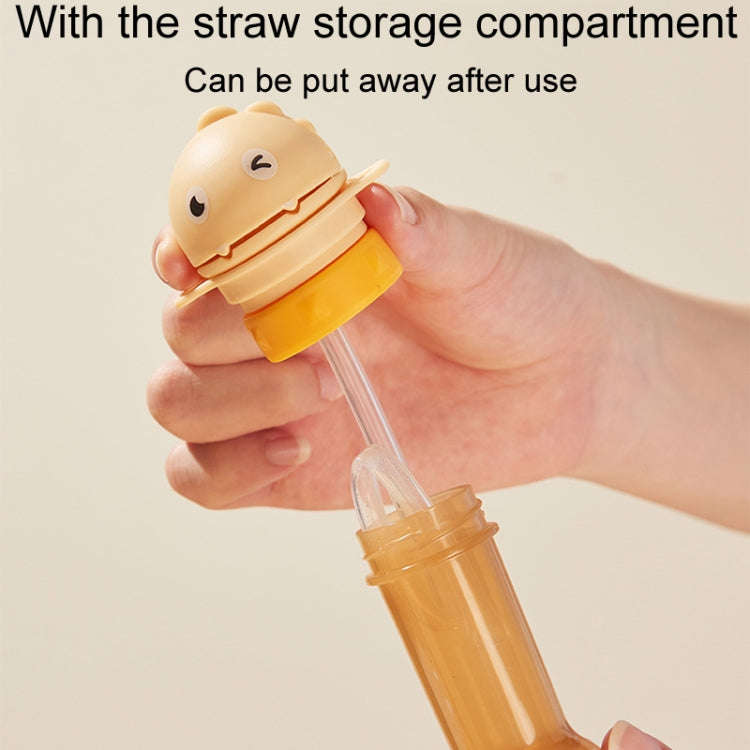 Children Mineral Water Portable Straw Cap Baby Drinking Water Bottle Convertor(Yellow)