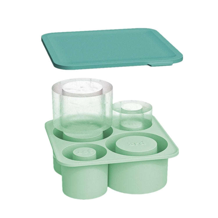 For Stanley Cup 4 In 1 Ice Lattice Mold Silicone Ice Maker Box(Green)