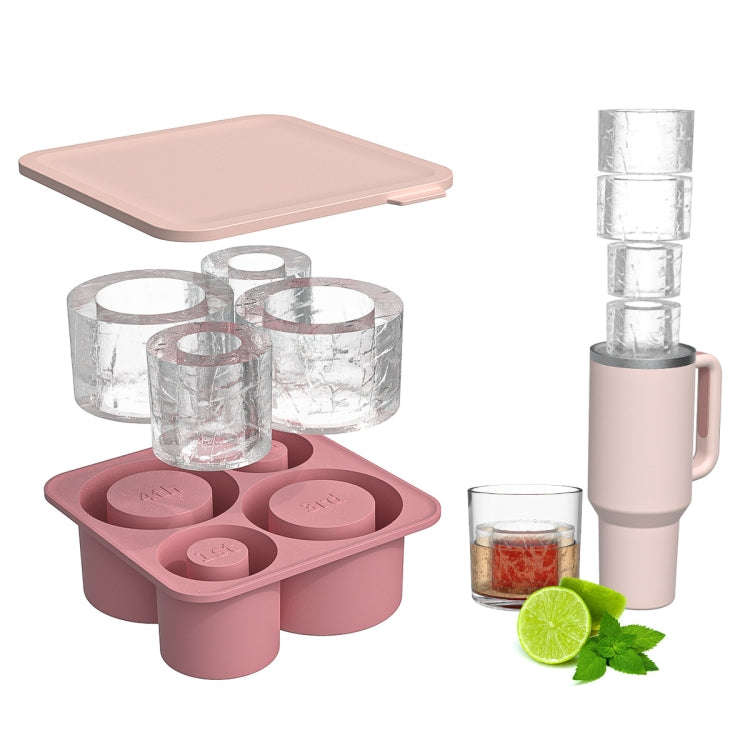 For Stanley Cup 4 In 1 Ice Lattice Mold Silicone Ice Maker Box(Green)