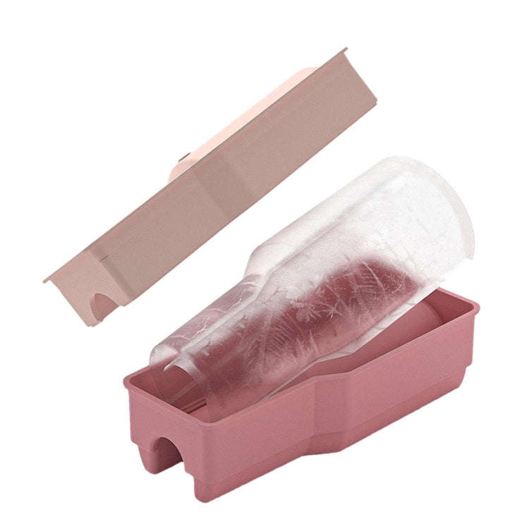 For Stanley Cup Integrated Ice Lattice Mold Silicone Ice Maker Case(Pink)