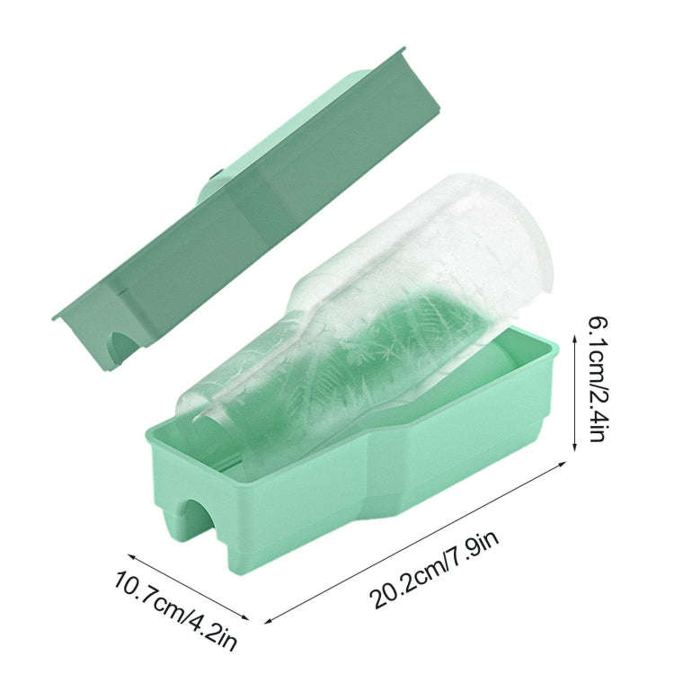 For Stanley Cup Integrated Ice Lattice Mold Silicone Ice Maker Case(Green)