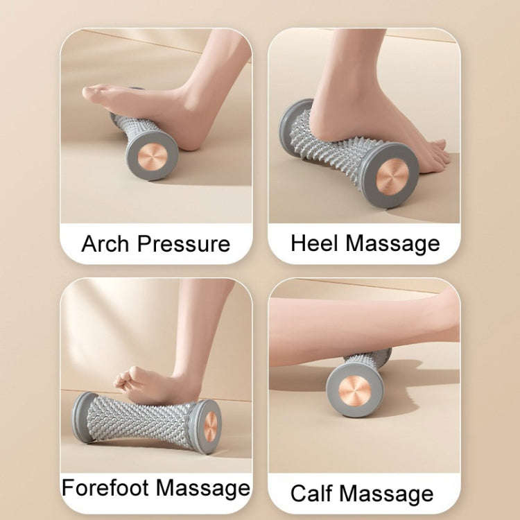 Plantar Fascia Wheel Foot Massager Yoga Roller Arch Trainer(Gray)