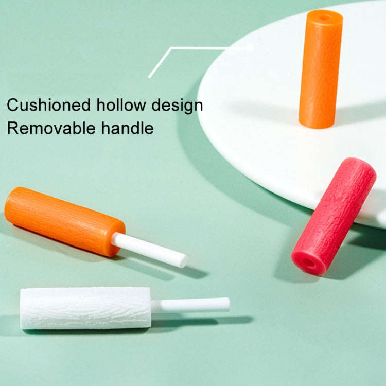 Fawnmum 2pcs /Box Handheld Hollow Cylinder Orthodontic Bite Sticks(Strawberry)