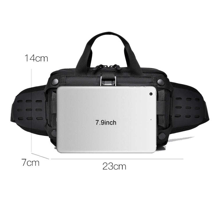 WEIXIER Y9580 Men Sports Waterproof Waist Pack Outdoor Crossbody Single Shoulder Cell Phone Bag(G...