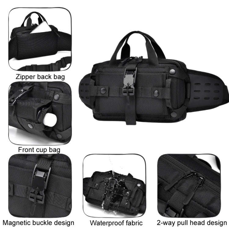 WEIXIER Y9580 Men Sports Waterproof Waist Pack Outdoor Crossbody Single Shoulder Cell Phone Bag(G...