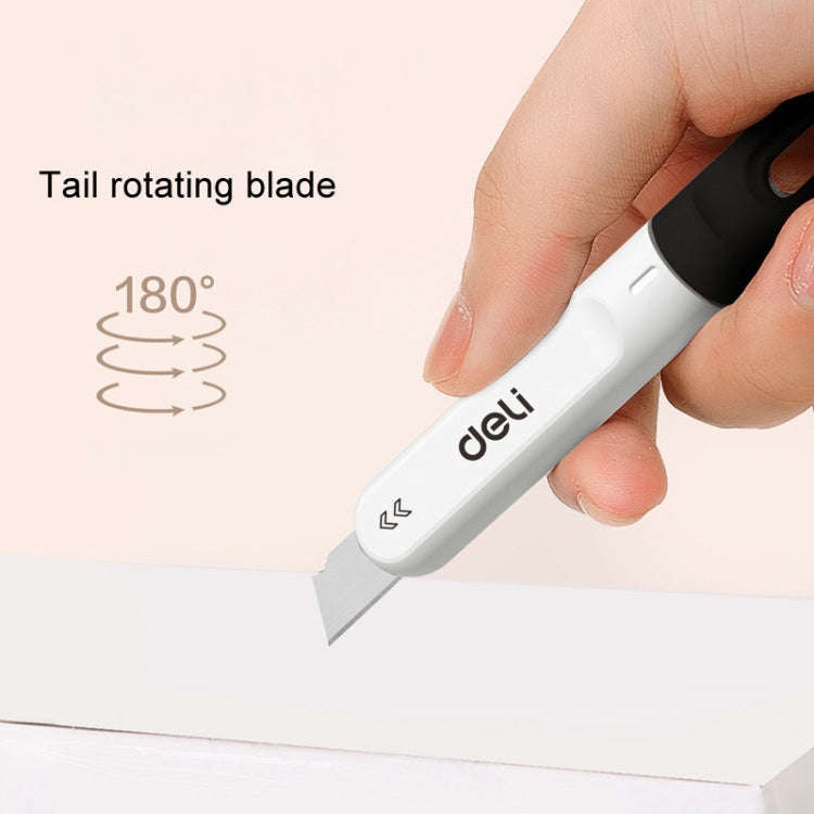 Deli DL412 Mini Small Art Knife Courier Portable Box Opener(White)