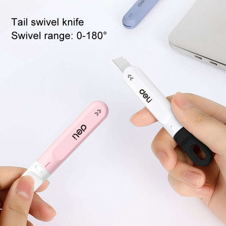 Deli DL412 Mini Small Art Knife Courier Portable Box Opener(White)