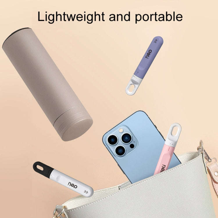 Deli DL412 Mini Small Art Knife Courier Portable Box Opener(White)