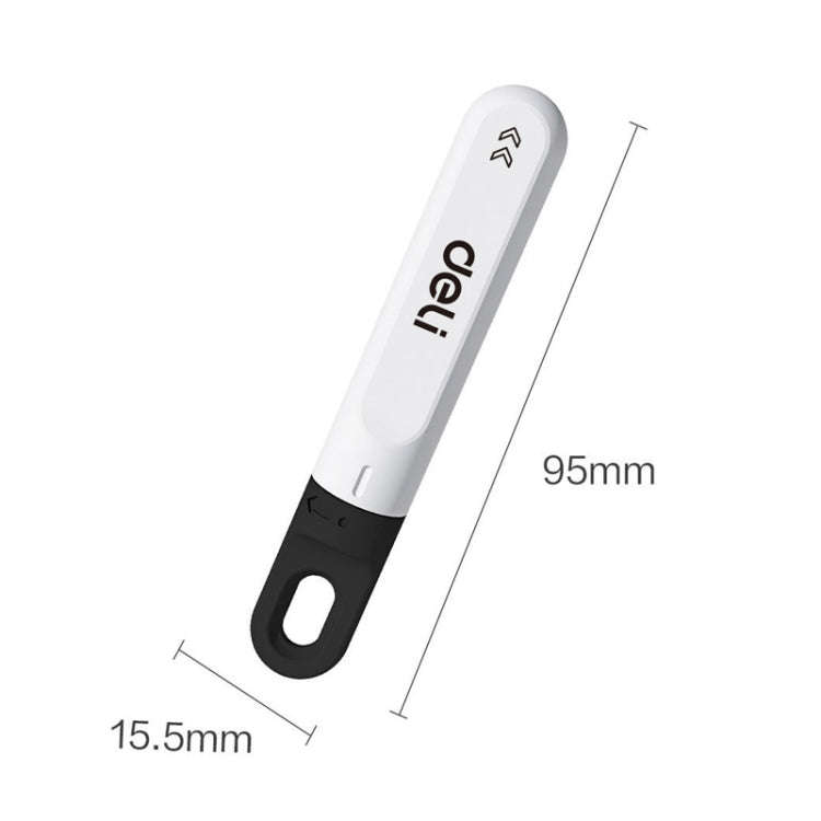 Deli DL412 Mini Small Art Knife Courier Portable Box Opener(White)