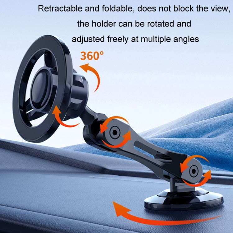 Magsafe Car Magnetic Rotating Adjustable Mobile Phone Holder(Orange)