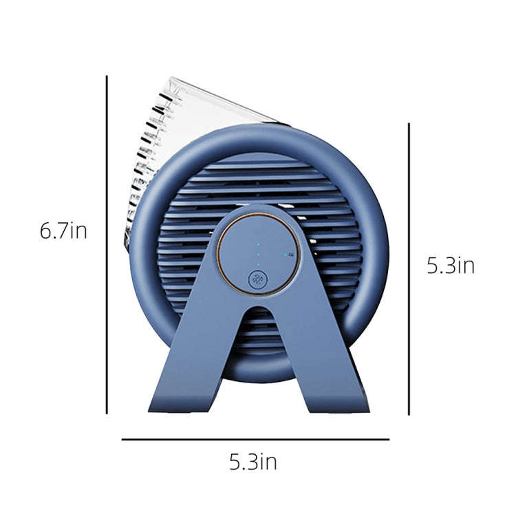 F7 Snail-shaped Desktop Mini Portable Bladeless Air Circulation Fan(Blue)