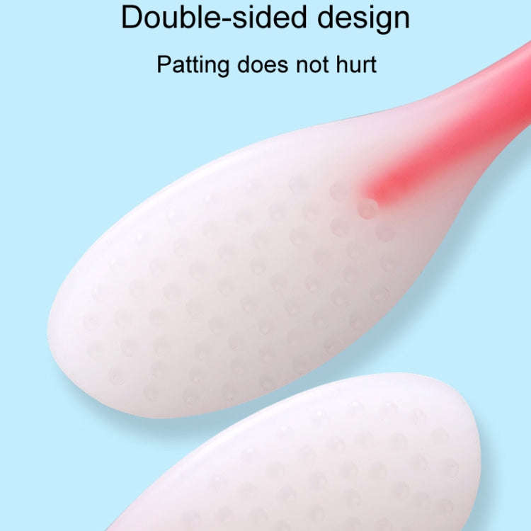 Meridian Points Gua Sha Patting Board Silicone Palm Massage Whacker, Style: Pink 38cm