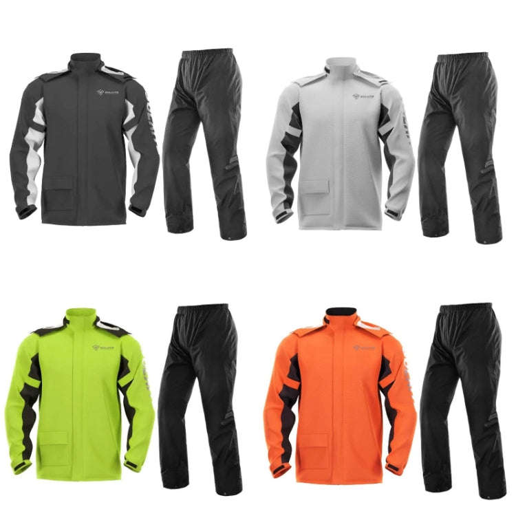 SULAITE Outdoor Motorcycle Riding Full Body Split Raincoat Suit, Size: M(Green)