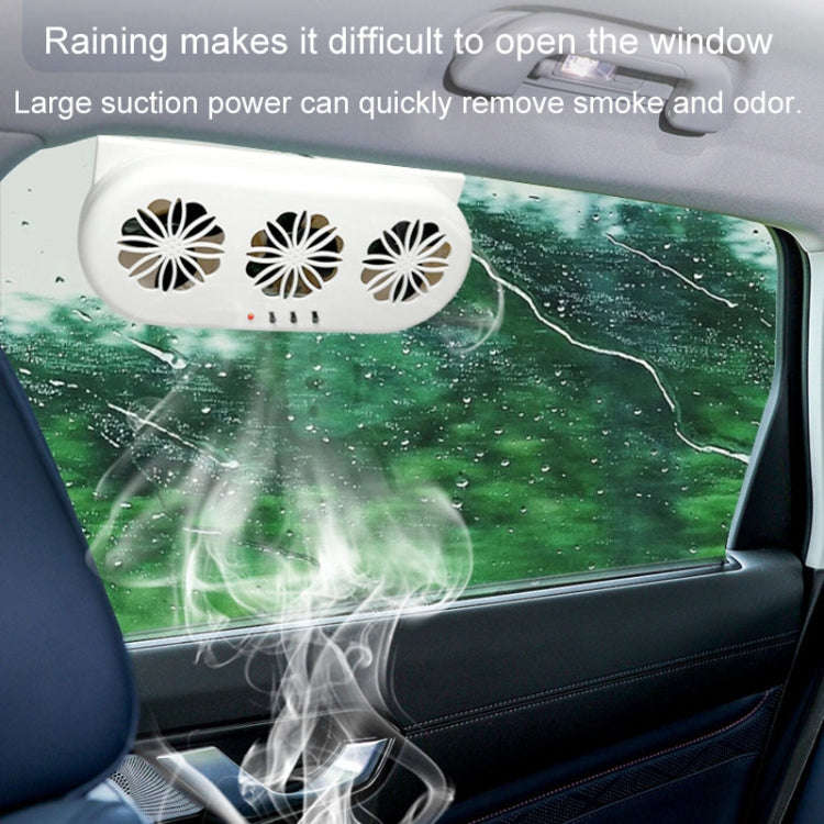 USB Plug-In Car Window Exhaust Fan Car Air Circulation Cooling Ventilation Fan, Color: Black