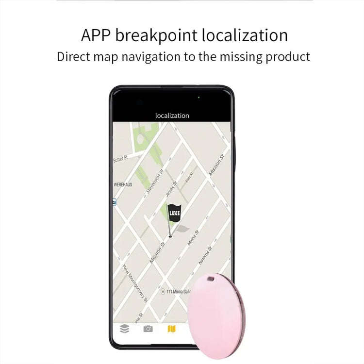 Mini Pet Smart Anti-lost Device Portable GPS Locator Bluetooth Tracker(White)